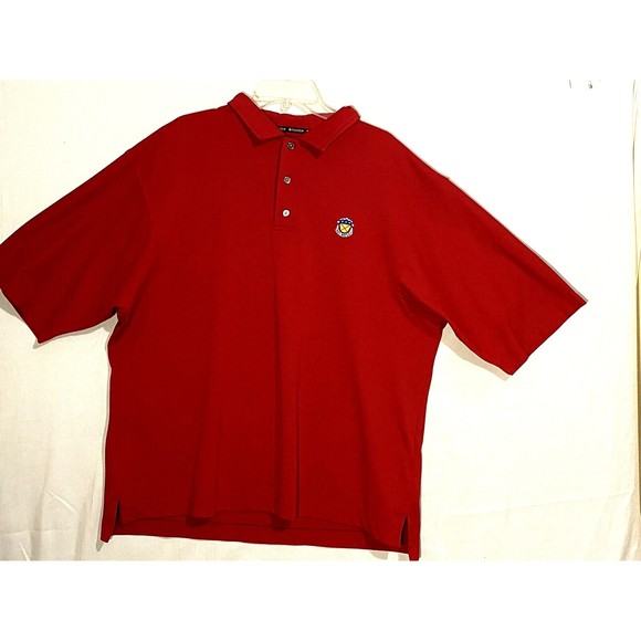 FootJoy Other - FootJoy FJ Red Golf Polo Shirt XL Men Short Sleeves BelAir Country Club Insignia